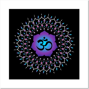 Om mandala Posters and Art